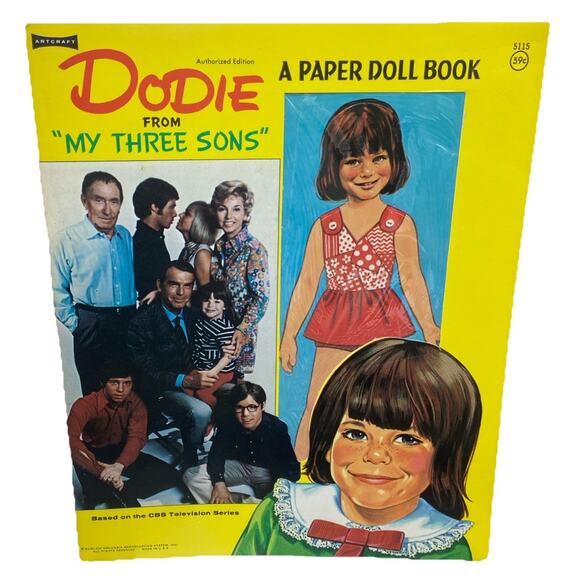 Artcraft Other - Vintage 1971 DODIE - MY THREE SONS PAPER DOLL BOOK {102}